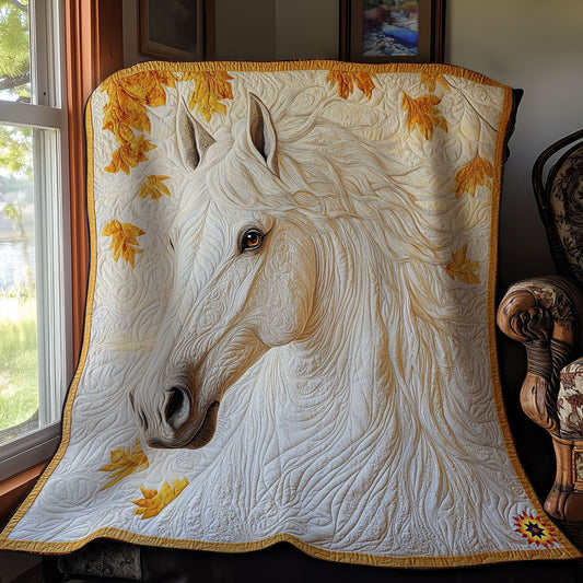 Autumn White Horse WY2011045CL Quilt