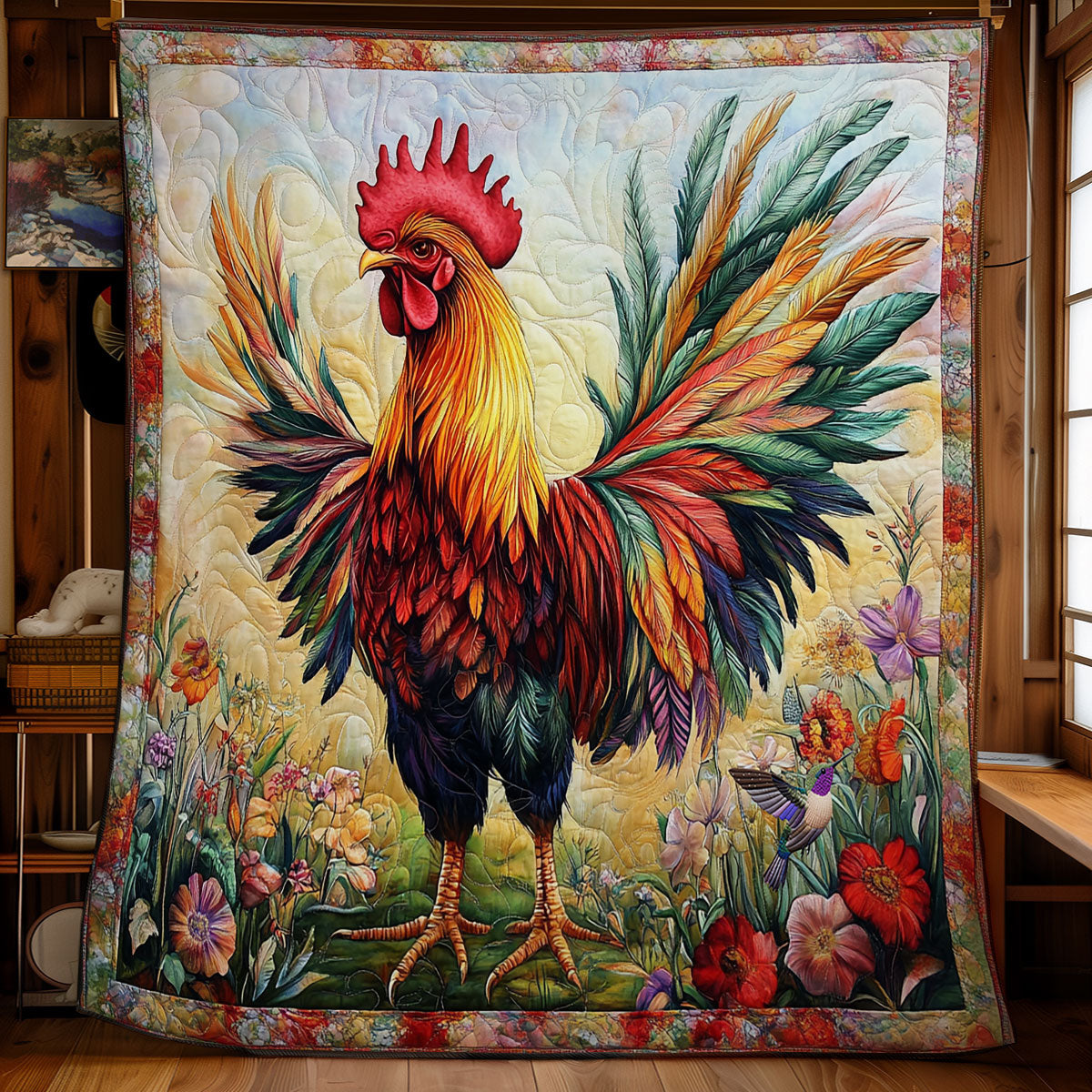 Rooster WY1811040CL Quilt