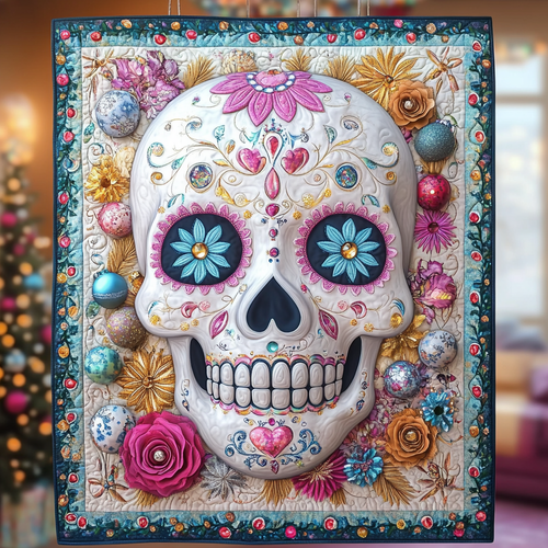 Bauble Skull WY2210006CL Quilt