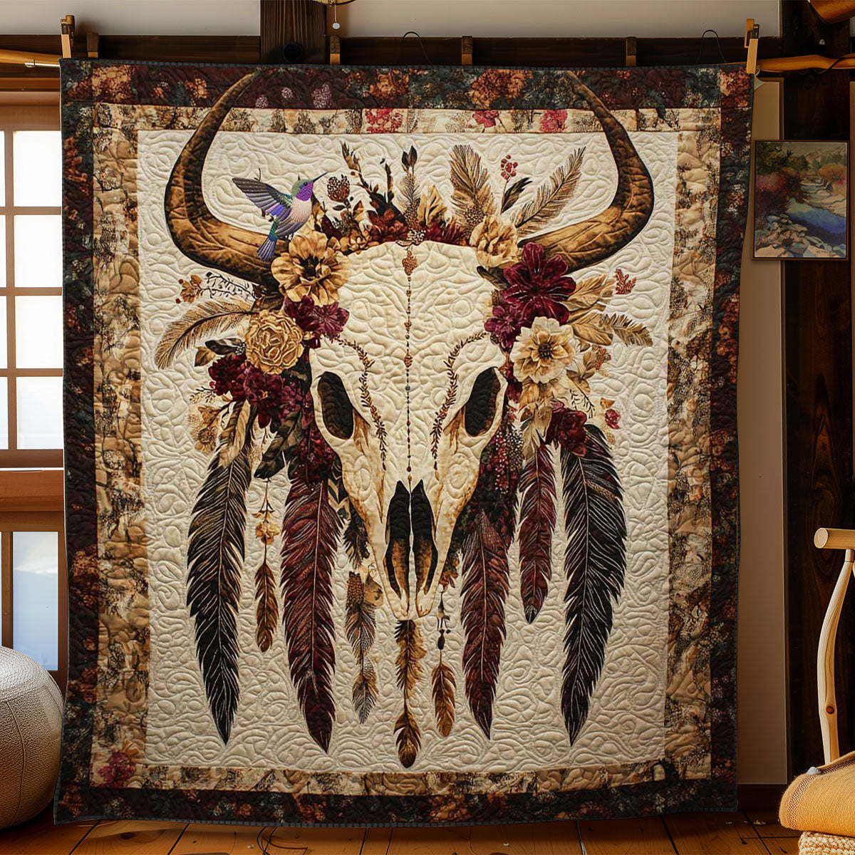 Cow Skull Dreams WN0412081CL Quilt