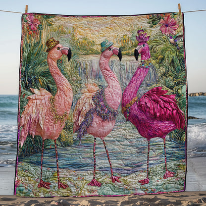 Lady Flamingo WY1311013CL Quilt