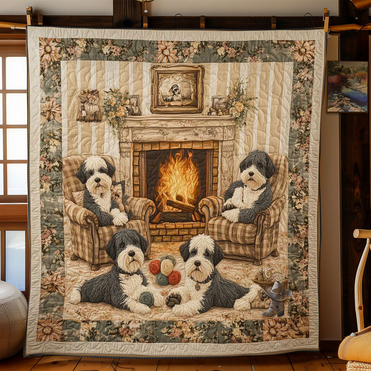 Schnauzer Snowy Fun WN2811045CL Quilt