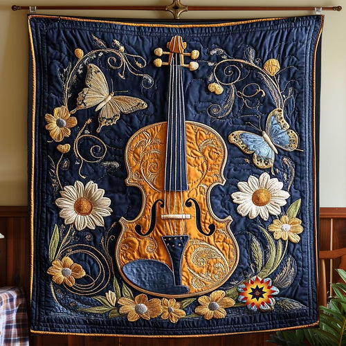 Floral Violin WP2811027CL Quilt