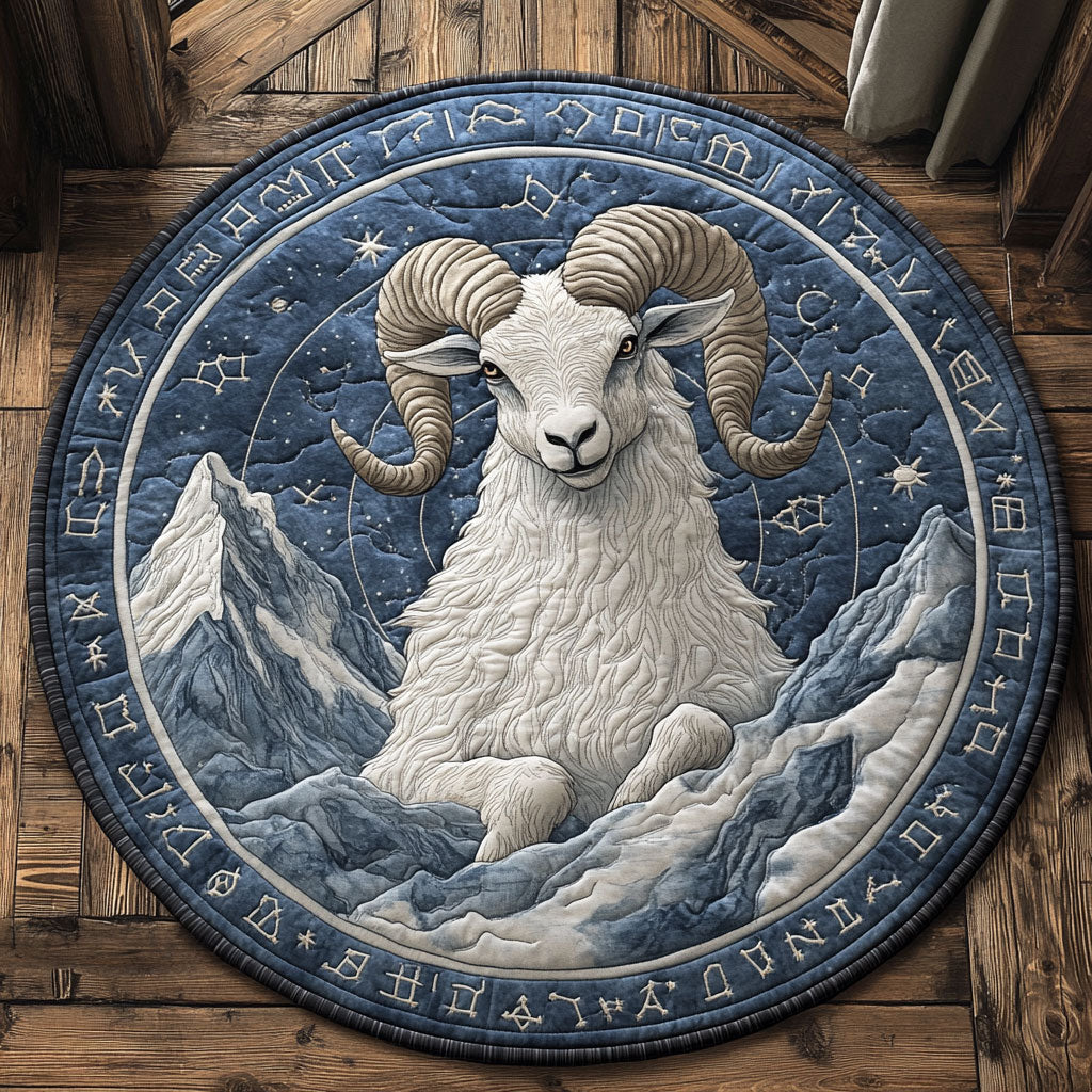 Charming Goat CP1707035CL Quilted Round Mat