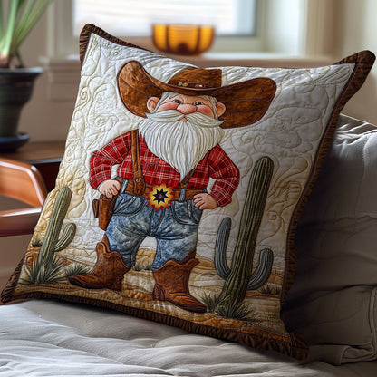 Gnome Cowboy WY0412108CL Quilt Pillow Case