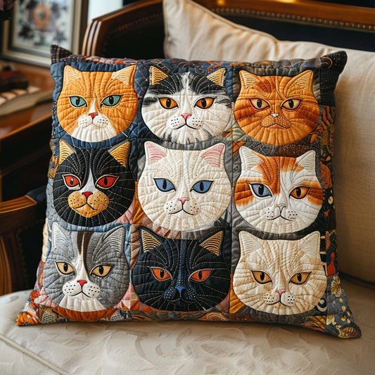 Vintage Cat CP1405006CL Quilt Pillow Case