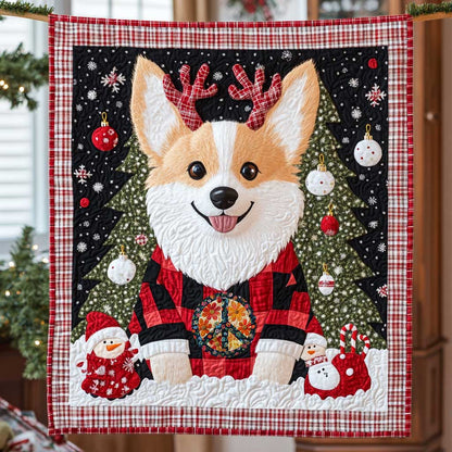 Corgi Christmas WN2510074CL Quilt