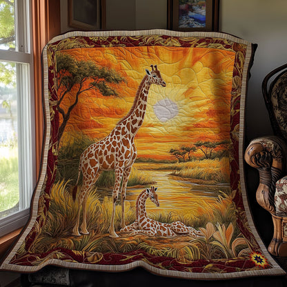 Giraffe Family WY1112009CL Quilt