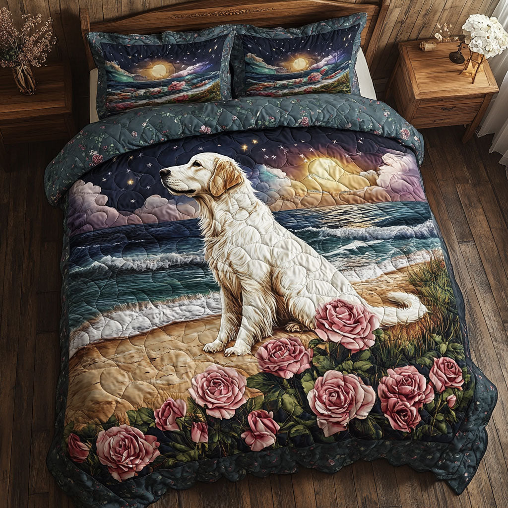 Golden Retriever Roses WT0702081CL Duvet Cover Set