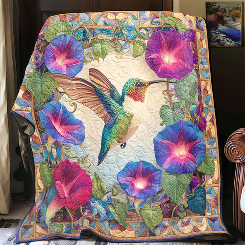 Hummingbird Morning Glory CW2708093CL Quilt