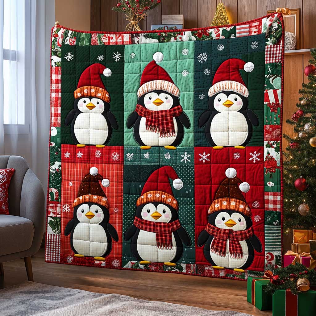 Christmas Penguin WJ2709005CL Quilt