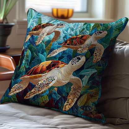 Turtle WY0412105CL Quilt Pillow Case