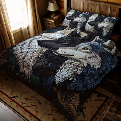 Native American Wolf WJ0710032CL Duvet Cover Set