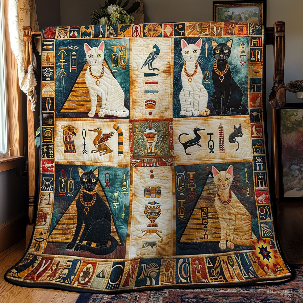 Sacred Cat Of Egypt WN2510023CL Quilt