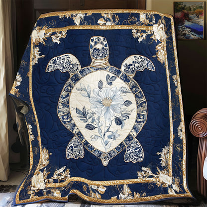 Flower Turtle Shell WY2201067CL Quilt