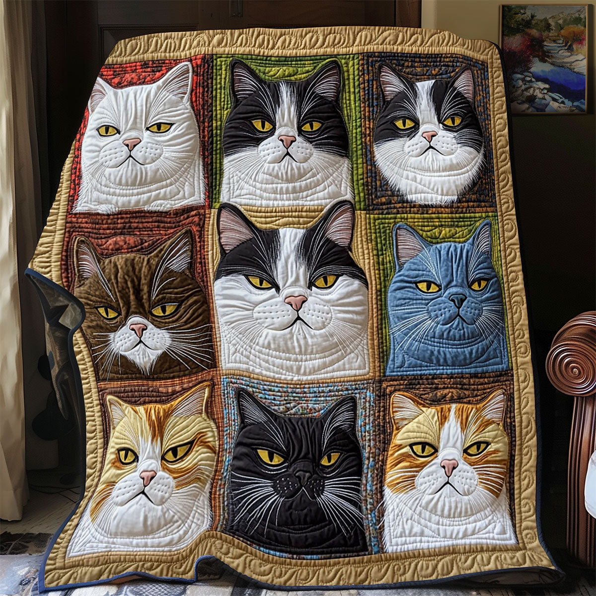 Grumpy Cats CP0107027CL Quilt