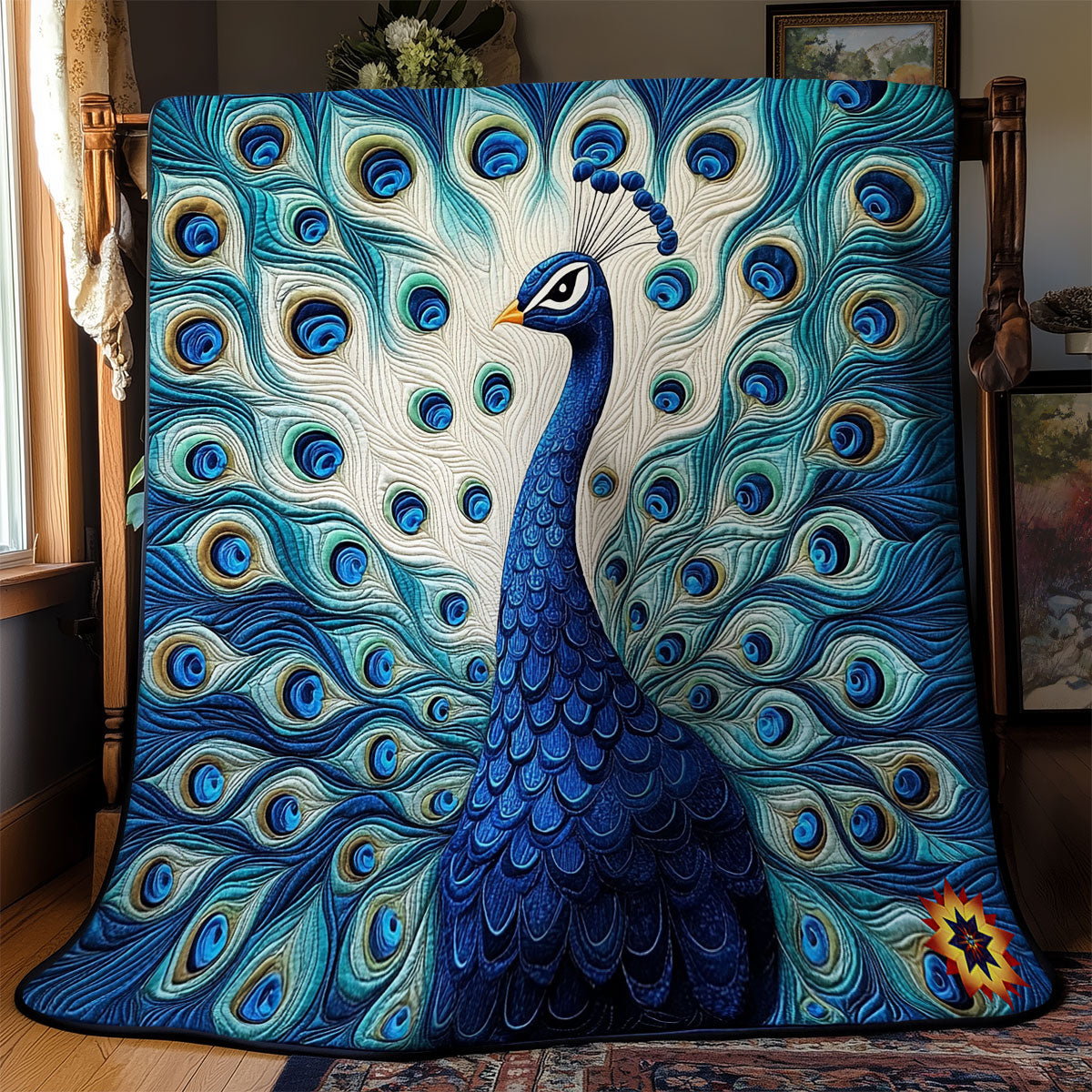 Portrait Peacock WY1411021CL Quilt