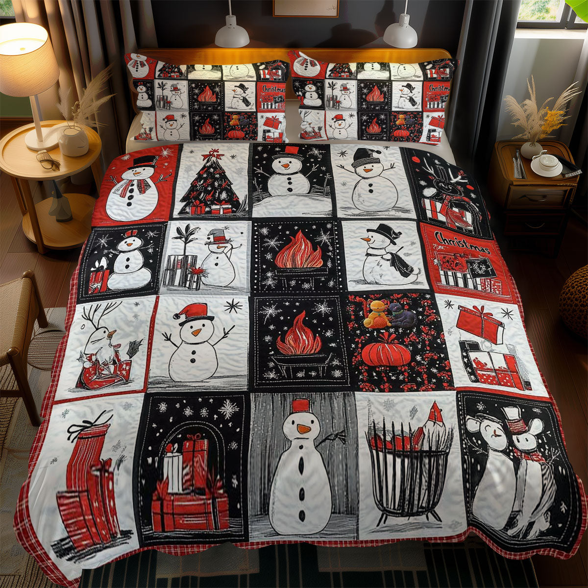 Monochrome Christmas Magic WN1010140CL Duvet Cover Set