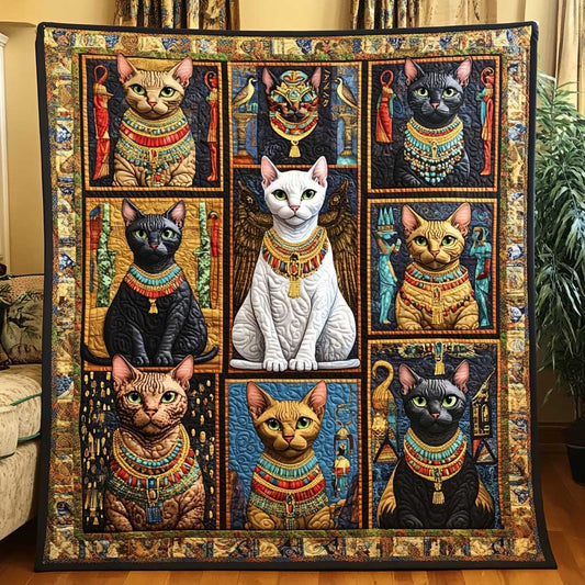 Egypt Ancient Cat Portrait WP1309012CL Quilt