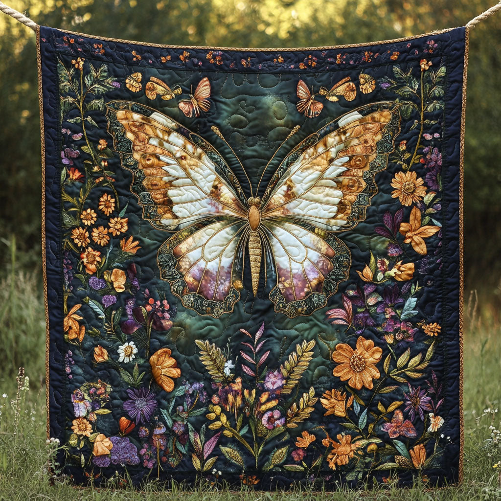 Butterfly Flower WT0701002CL Quilt