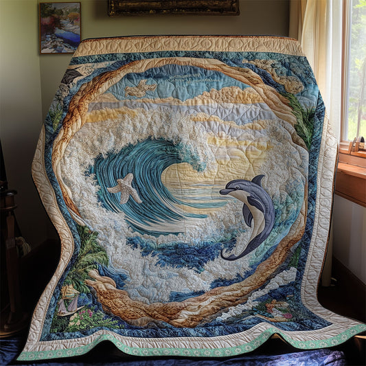 Dolphin Sea WX0412009CL Quilt
