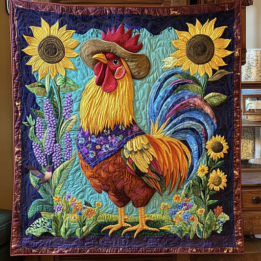 Chicken Colorful WX0511008CL Quilt