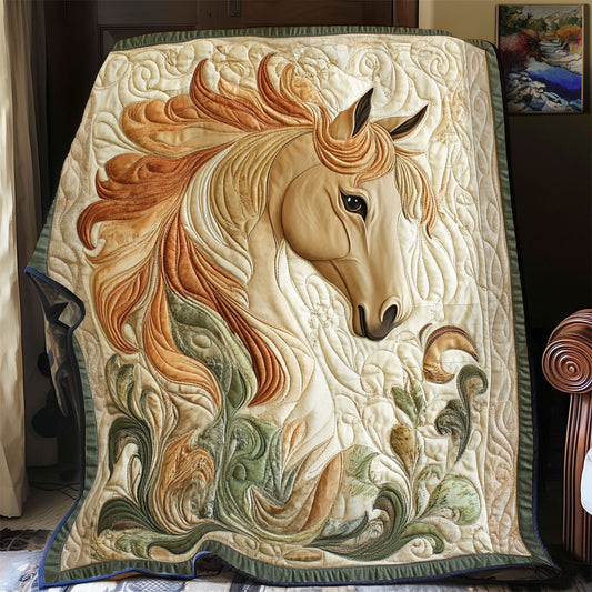 Abstract Horse WY1001100CL Quilt