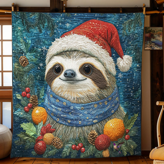 Christmas Sloth WY3110033CL Quilt