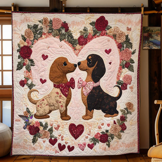 Valentine Dachshund WN0412015CL Quilt