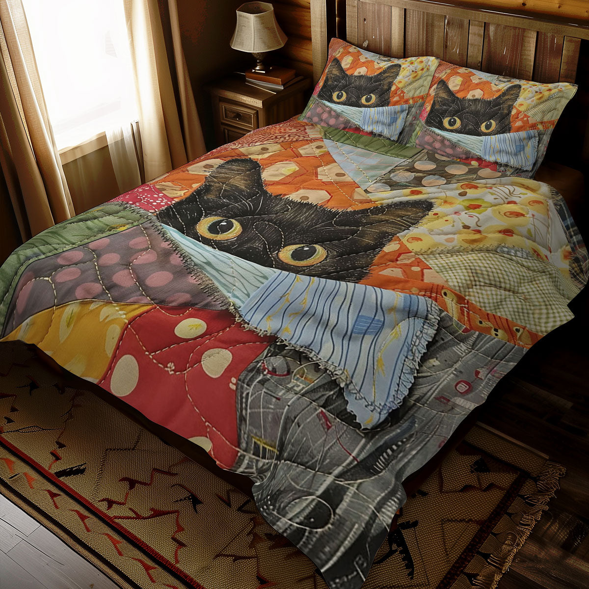 Peeking Cat WJ1410025CL Duvet Cover Set