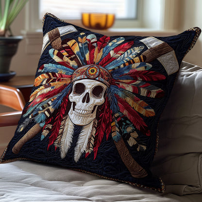 Skull Feather WY1612123CL Quilt Pillow Case