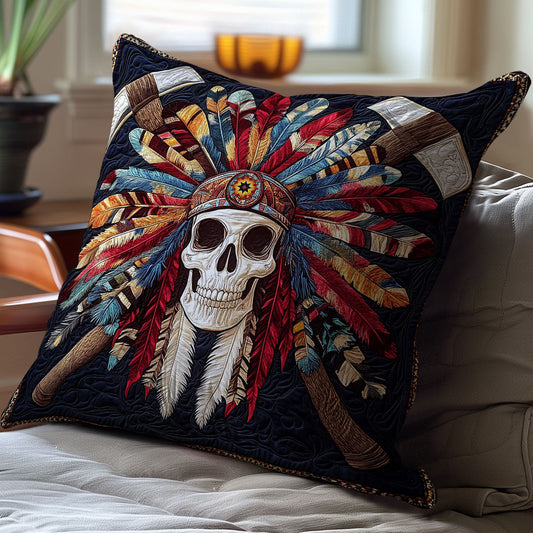 Skull Feather WY1612123CL Quilt Pillow Case