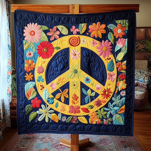 Hippie Peace WG1001016CL Quilt
