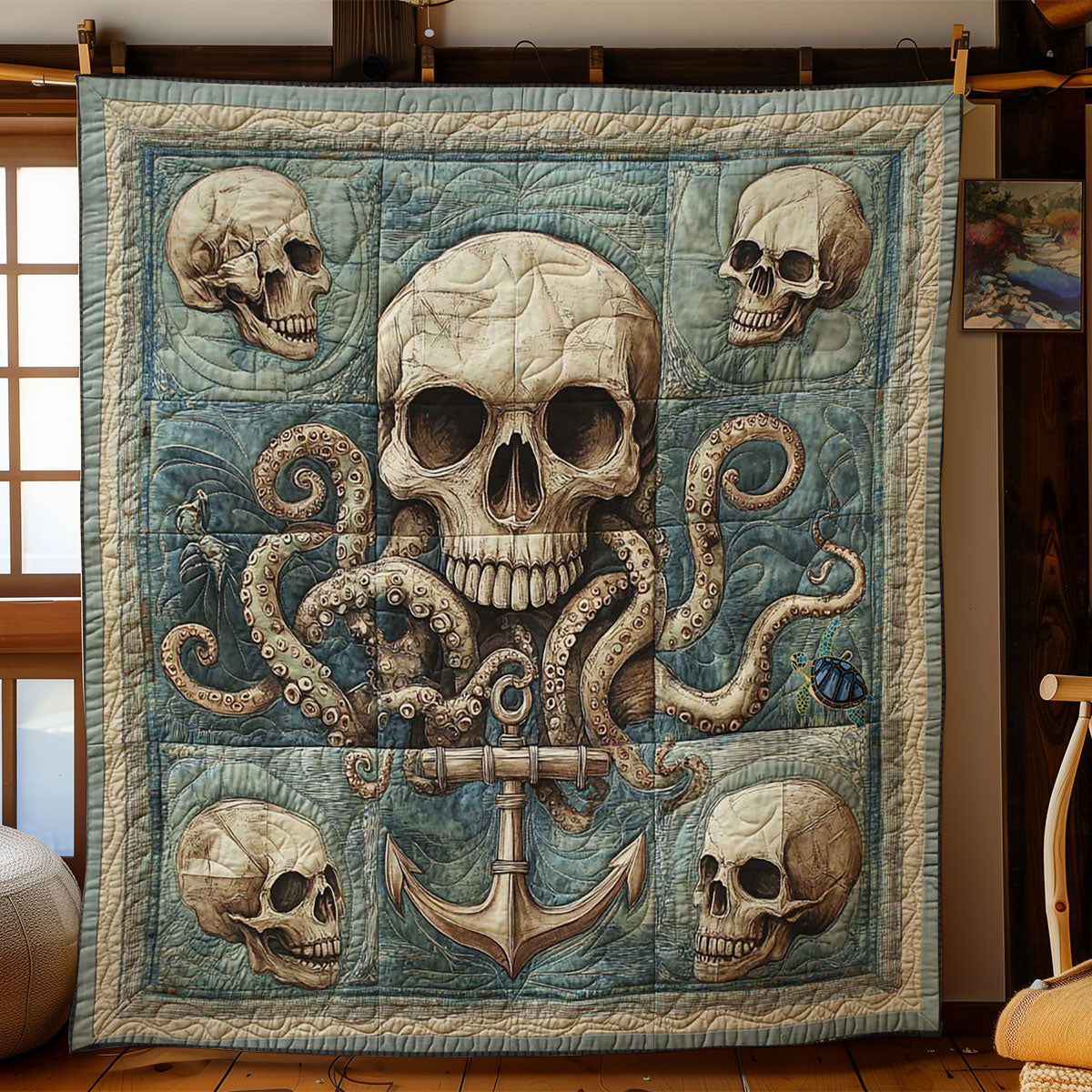 Anchor And Skull WN2311045CL Quilt