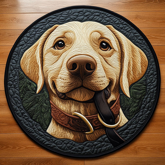 Holding Leash CP0505017CL Quilted Round Mat