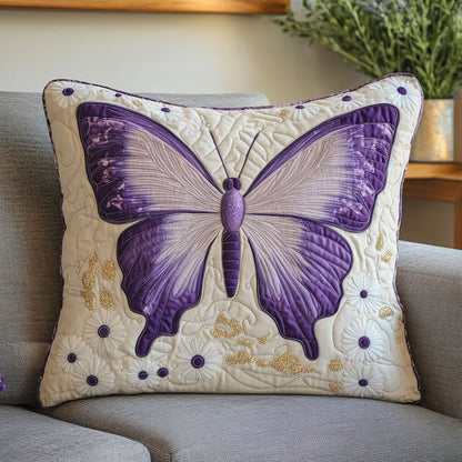 Purple Butterfly WT2803025CL Quilt Pillow Case