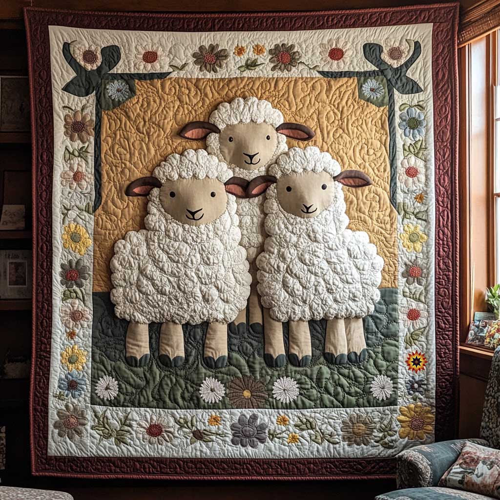 Vintage Sheep WJ0410025CL Quilt