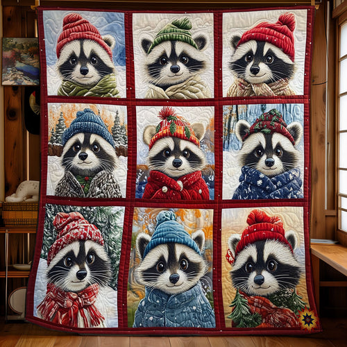 Winter Of Raccoon WY2711032CL Quilt