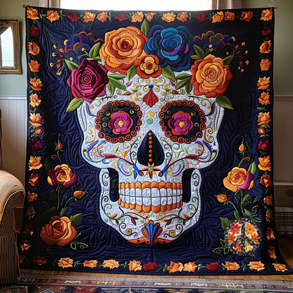 Roses Skulls WG1103013CL Quilt