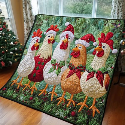 Christmas Chicken WY2111021CL Quilt