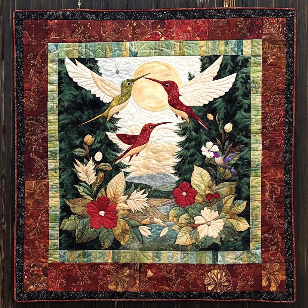 Hummingbird Garden Delight WN0710047CL Quilt
