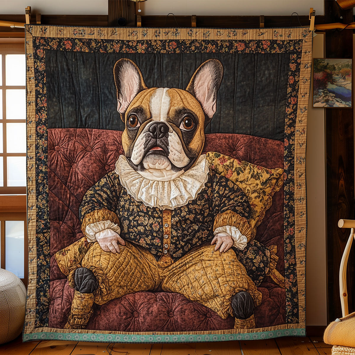 Elegant French Bulldog WN2509059CL Quilt