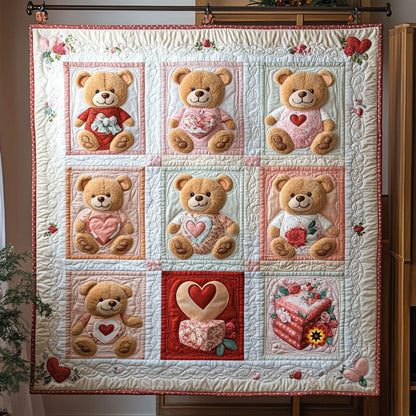 Love Letter Teddy Bear WJ1812014CL Quilt