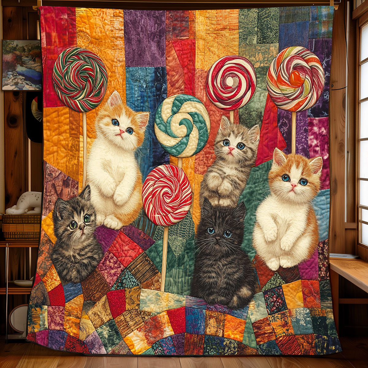 Lollipops Kitten XB1202013CL Quilt