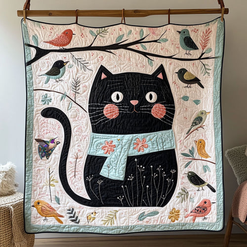 Winter Black Cat WY301013CL Quilt