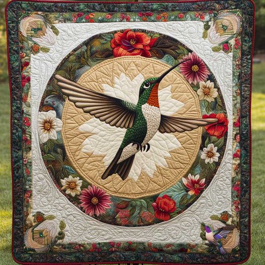 Hummingbird's Blooming Journey WN0910008CL Quilt