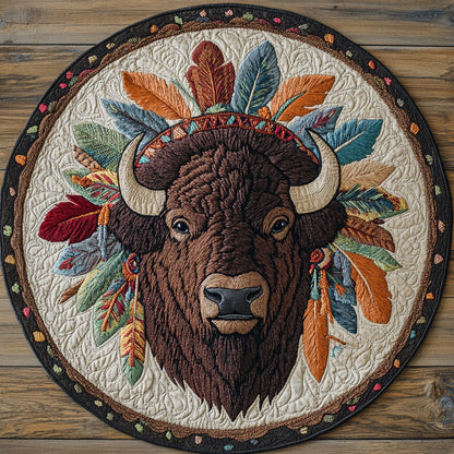 Native Bison CP2104018CL Quilted Round Mat