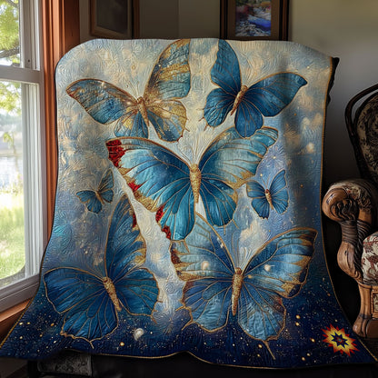 Blue Butterfly WY2711029CL Quilt