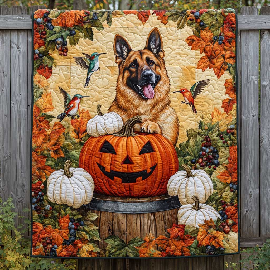 German Shepherd Pumpkin Fun WN2709100CL Quilt