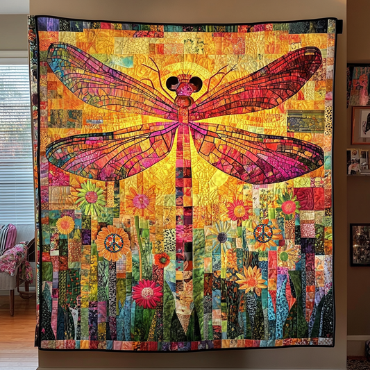 Sunshine Dragonfly XR0310001CL Quilt